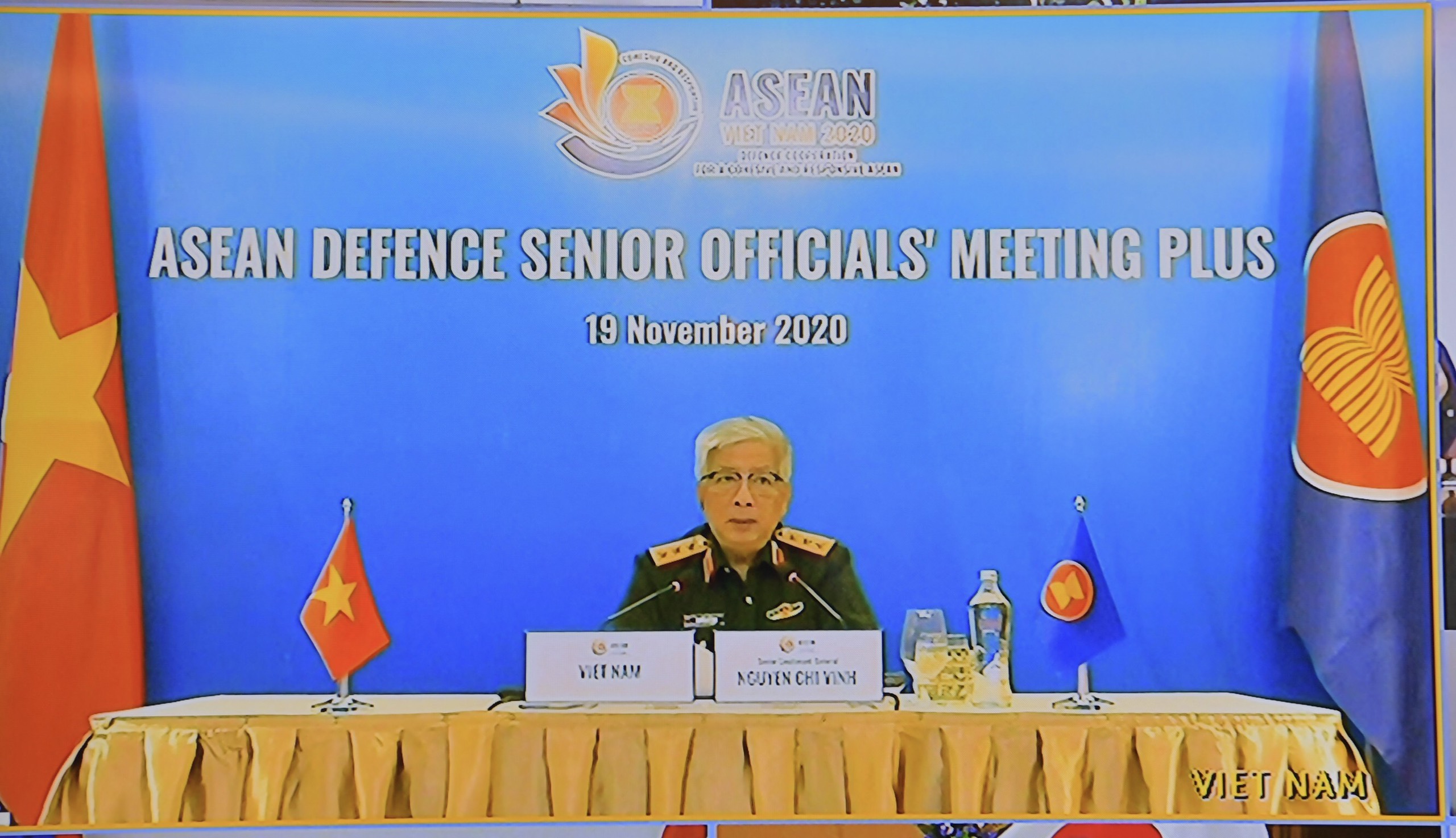 Khai mạc Hội nghị trực tuyến Quan chức Quốc phòng cấp cao ASEAN Mở rộng